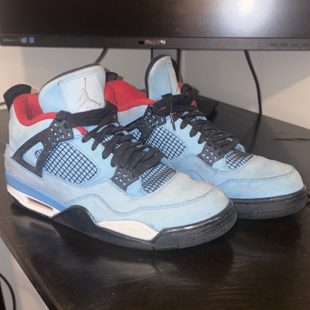 Blue and Red Men's Shoes